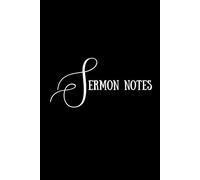 Sermon Notes: 52 Week | Notebook and Journal for Sermon Note-taking, Bible Study, Verse Mapping, and Prayers | 2-Page Layout | B/W Monogram Letter