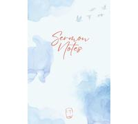Sermon Notes: Faith-Based Church Notebook, Bible Study Record Key Points Notes, Church Message Journal