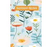 Sermon Notes: Hardback 6x9 | 112 Pages | 52 W hurch Notes, Prayer Requests, Acts of Kindness | Wide Ruled Minimalist Pages