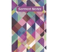 Sermon Notes: Hardback 6x9 | 112 Pages | 52 W hurch Notes, Prayer Requests, Acts of Kindness | Wide Ruled Minimalist Pages