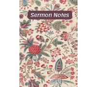 Sermon Notes: Hardback 6x9 | 112 Pages | 52 W hurch Notes, Prayer Requests, Acts of Kindness | Wide Ruled Minimalist Pages