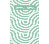 Sermon Notes: Hardback 6x9 | 112 Pages | 52 W hurch Notes, Prayer Requests, Acts of Kindness | Wide Ruled Minimalist Pages