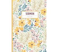 Sermon Notes Journal: A Minimalist Christian Notebook for Sunday Reflections, Sermons or Messages - 120 pages, 6x9