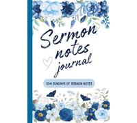 Sermon Notes Journal for Women: 2-Year Devotional Companion with 104 Weekly Pages | Large Print Christian Notebook for Study, Prayer, and Reflection | 6 x 9" 110 Pages