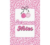 Sermon Notes Journal for Women: Cute Pink Tiger Print Notebook | 100 Guided Pages to Record Sermon Title, Date, Scriptures, Key Takeaways & Life Application Reflections