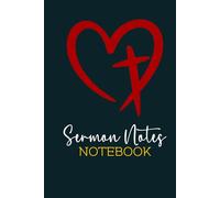 Sermon Notes Notebook: Christian Hardcover Notebook | 6x9 Inch 160 pages for Writing Verses, Notes, Bible References, God's Word.: Organized for your ... for friends, family or first time visitors.