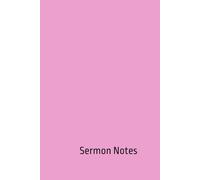 Sermon Notes: Personal Sermon Notes Journal for Women