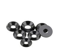 SeroNi 10 Uds M3 M4 M5 M6 M8 M10 arandela avellanada cónica de plástico sólido junta plana cóncava convexa cono cónico aislamiento arandelas gasket (Size : M6x18x4 Cone, Color : 10Pcs)