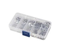 SeroNi 120/200/550 Uds 1,5/2/3/4/5/6/7/8/9/10mm Kit de Anillo de retención de Clips electrónicos Clips Tipo E de Acero al Carbono de Acero Inoxidable(120x Stainless Steel)