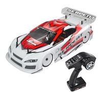 Serpent 1/10 Automóvil RC de Turismo RTR, Coche RC Eléctrico 4WD Rápido con Motor sin Escobillas, Partes de Fibra de Carbono y Aluminio CNC, Alta Velocidad, Baterías y Cargador No Incluidos (Rojo)