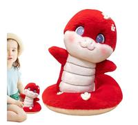 Serpent A Peluche Doux - Peluche Colorée et Amusante, Idéale Pour et Amateurs de Reptiles | Parfait Comme Compagnon de Jeu, Décoration de Chambre, Cadeau Facile Use