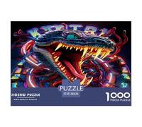 Serpent coloré Puzle Desafíos Divertidos Decoración Familiar 1000 Piezas Animaux Rompecabezas Imposible Juguetes Desafiantes para Adultos 38x26cm/1000pcs