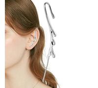 Serpent Hoop Earrings for Women - Unique Snake Jewelry for Fashion Statement | Sterling Finish with Intricate Texture, Lightweight Comfortable Fit, Perfect Accessory for Casual and Special Occasions