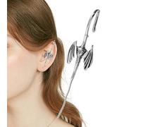 Serpent Hoop Earrings for Women - Unique Snake Jewelry for Fashion Statement | Sterling Finish with Intricate Texture, Lightweight Comfortable Fit, Perfect Accessory for Casual and Special Occasions