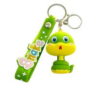 Serpent Keyring Pendant - Cute Creature Trinket, Novelty Pocket Decoration, fengs shuii Fortune Hanging Accessories for Keys | 3D zodiacs Animal Backpack Pendant Ornament, Wallet Tote Vehicle Chain