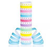 Serpentina de papel, pastel - 18x 4 m