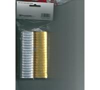 Serpentinas metálicas - Plata/Oro