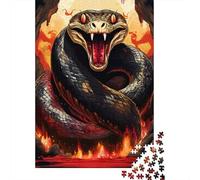 Serpiente 1000 Piezas Cartón Resistente Inferno Serpiente Puzzle para Adultos Adultos Portátil Horas Entretenimiento Rompecabezas Atractivo Ocio Casa 70x50cm/1000pcs