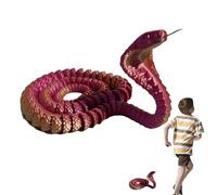 Serpiente animal impreso en 3D, juguetes de serpiente 3D | Divertidos juguetes de serpiente animales 3D,Juguetes impresos en 3D, accesorios de relleno para aliviar el estrés, figuras de colección