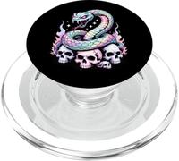 Serpiente Arco Iris Enrollado En Calaveras PopSockets PopGrip para MagSafe