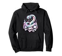 Serpiente Arco Iris Enrollado En Calaveras Sudadera con Capucha
