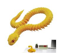 Serpiente Articulada - Animal Móvil con Movimiento Dinámico | Broma realista serpiente falsa para oficina biblioteca mesa coche estante dormitorio estante decoración