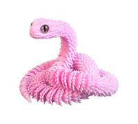 Serpiente articulada antiestrés, figuras de animales móviles - Decoración de oficina coleccionable para adultos