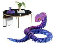 Serpiente Articulada Impresa En 3D,Estatuilla Animal Coleccionable Para Escritorio | 76 cm de Longitud Flexible Serpiente Impreso en 3D para Niños y Adultos Decoración Hogar Relleno Cestas de Pascua
