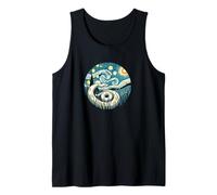 Serpiente Boa Constrictor Serpiente - Van Gogh Starry Night Style Camiseta sin Mangas