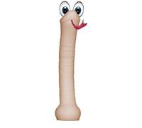 Serpiente Cabeza de Pene 4.6 Premium Crema Supersoft