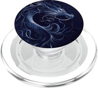 Serpiente Celestial Dragón Celta Medieval PopSockets PopGrip para MagSafe