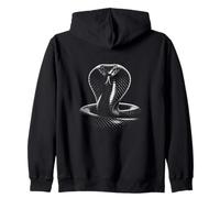 Serpiente Cobra en Espiral Veneno Reptil Poder Sudadera con Capucha