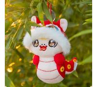 Serpiente de Año Nuevo Chino Felpa - León - Sombrero de Danza Felpa, Serpientes Mochila Colgante | Lindo Llavero Muñeca Mascota, Festival Juguete De Tela Para Bolsos Bolsos Mochila, Magia De