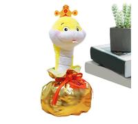 Serpiente de Año Nuevo Chino, Peluche Año Serpiente,Juguete de serpiente china cantando lindo, mascota del año de la serpiente - Peluche de serpiente de peluche suave, decoraciones de serpiente del no