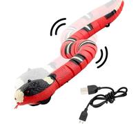 Serpiente De Detección Inteligente - Juguete De Ratón RC Con Serpiente Interactiva Con Detección De Movimiento, Gadgets Para Mascotas Con Respuesta Inteligente A Obstáculos | Características