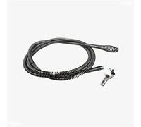 Serpiente de drenaje de acero al manganeso para fregadero de cocina, baño, tina, desatascamiento con resorte de alta elasticidad y cabeza en espiral en forma de oliva (4 m)