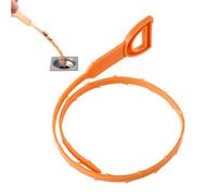 Serpiente de drenaje - Herramienta de eliminación de obstrucción de pelo de 21 pulgadas, cortador en espiral flexible para limpiar desagües de lavabo y ducha | Serpiente de tubo reutilizable para