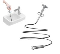 Serpiente de fontanería | Herramienta de eliminación de vello de drenaje, removedor de pelo de serpiente, herramienta de limpieza de drenaje para inodoro, fregadero de cocina, bañera de baño,