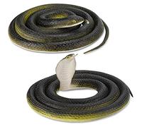 Serpiente de Goma 2 Piezas 80 cm Juguete de Serpiente Aterradora de Goma Juguetes de Campo de Cobra Realistas para niños para Accesorios de jardín, Bromas, Juguetes de Broma, decoración de Ha