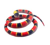 Serpiente de Goma Realista - Serpiente de jardín Falsa 70 cm, Juguete Aterrador, disuasión de pájaro, Ardilla y ratón | Decoración para césped al Aire Libre, Accesorio para