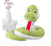 Serpiente de peluche de dibujos animados, serpie | La textura suave y el diseño portátil ayudan a su hijo a aumentar la autocomfort: la decoración del hogar de peluche coleccionable para niños, niñas,