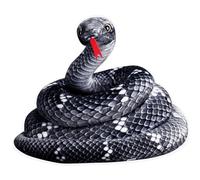 Serpiente De Peluche De Serpiente Gigante 79 Inch Largo Juguete De Serpiente De Peluche Suave Y Realista Para Fiesta De Halloween Accesorios De Broma Del Día De Los Inocentes Felpa De Serpiente Negra