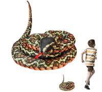 Serpiente de peluche - Serpiente de consolación Animal Juguete de peluche | Juguete de almohada multifuncional Apariencia realista para niños adultos Regalo de cumpleaños Decoración del dormitorio de