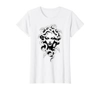 Serpiente de Serpiente de la Diosa Griega de Medusa Camiseta gráfica económica, Mujer, Blanco, S