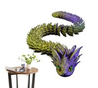 Serpiente flexible impresa en 3D - Modelo de criatura realista articulada, decoración divertida del hogar para mascotas de escritorio | Exquisita estatuilla de animales para oficinas, escaparate de co