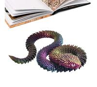 Serpiente Impresa En 3D Figuras de Animales con Articulaciones Flexibles