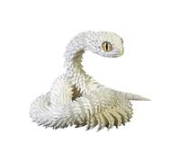 Serpiente impresa en 3D - Modelo de serpiente flexible de 30,5 cm | Crystal Dragon Collectible for Home And Office Decoration - Realistic Articulated Snakes Toy Collectible Ornament For Bedroom Study