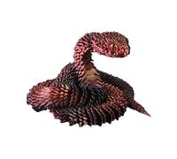 Serpiente impresa en 3D - Modelo de serpiente flexible de 30,5 cm | Crystal Dragon Collectible for Home And Office Decoration - Realistic Articulated Snakes Toy Collectible Ornament For Bedroom Study