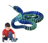 Serpiente impresa en 3D, Serpiente animal impreso en 3D, Juguetes de oficina Juguetes de serpiente, impresos en, accesorios de relleno para aliviar el estrés, figuras de colección flexibles para y