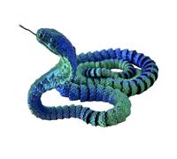 Serpiente impresa en, Serpiente animal impreso en - Juguetes antiestrés Juguetes de serpiente - Objetos de escena para bromas, decoración de escritorio, juguetes impresos en